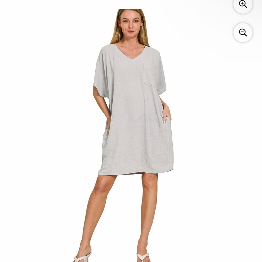 Zenana Airflow VNeck Dress - Size Medium